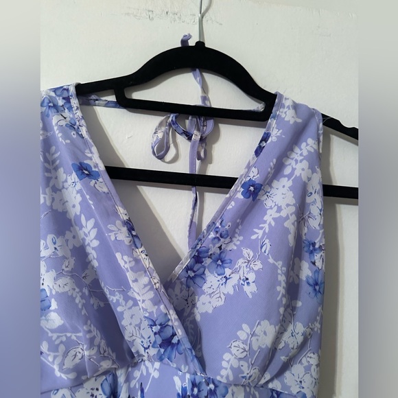 Halter Women’s Floral Dress - Picture 4 of 11